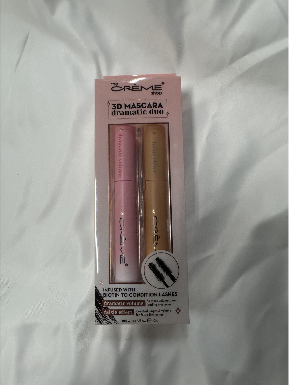 The Crème Shop 3D Mascara Dramatic Duo - Volumizing and Lengthening Waterproof